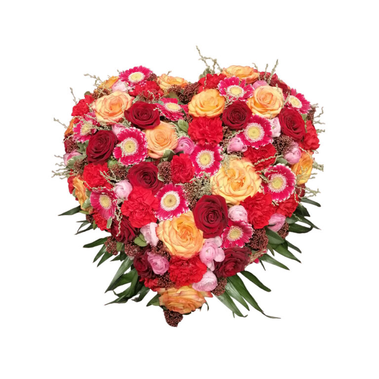 Coeur classique GANDY rouge orange